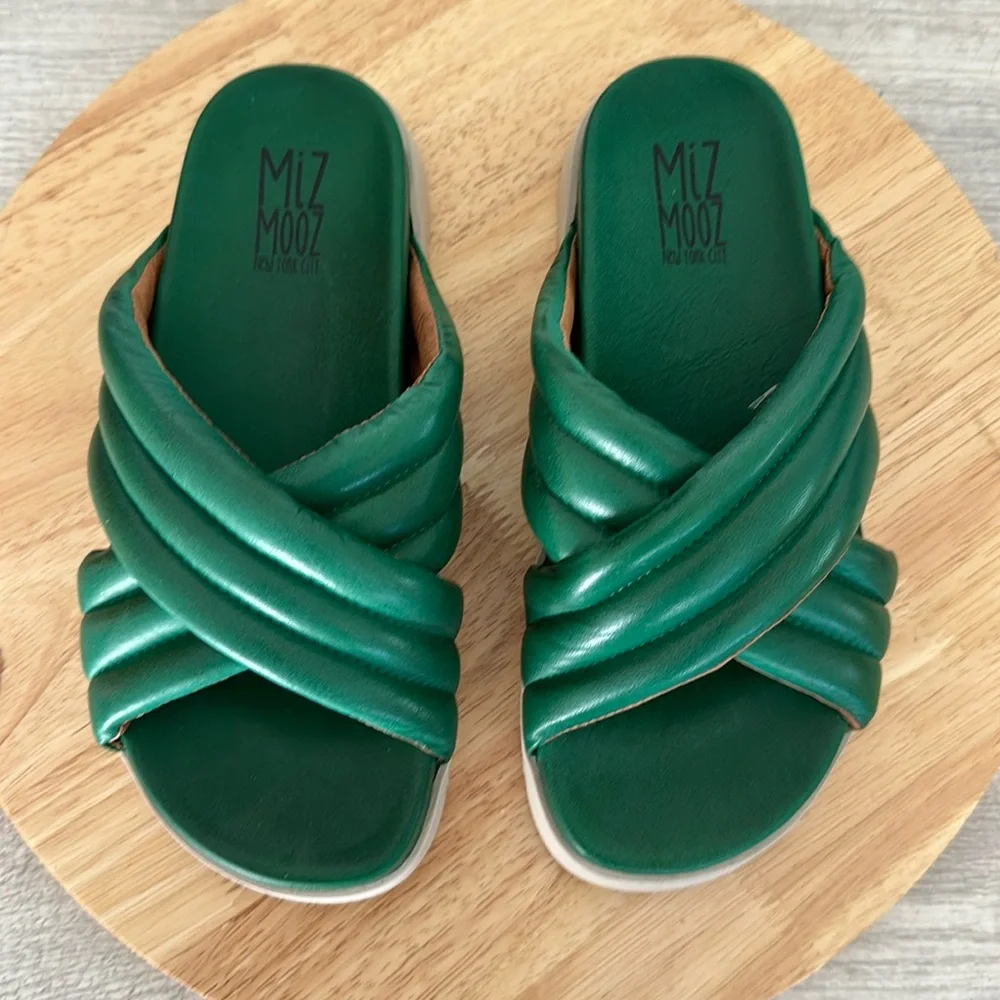 Miz Mooz Leather Slide Sandals - Marinella - Picture 8 of 8